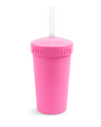 Re-Play Straw Cup with Lid & Straw Assembled - Bright Pink (Min. of 2 PK, Multiples of 2 PK)