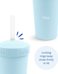 Re-Play Straw Cup with Lid & Straw Assembled - Ice Blue (Min. of 2 PK, Multiples of 2 PK)