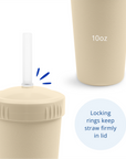 Re-Play Straw Cup with Lid & Straw Assembled - Sand (Min. of 2 PK, Multiples of 2 PK)