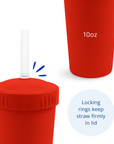 Re-Play Straw Cup with Lid & Straw Assembled - Red (Min. of 2 PK, Multiples of 2 PK)
