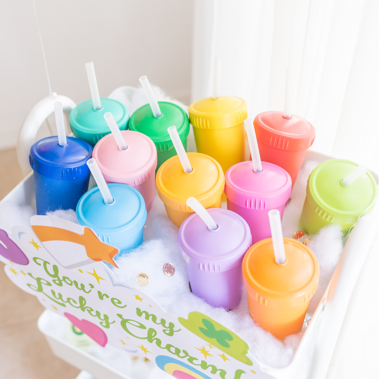 Re-Play Straw Cup with Lid & Straw Assembled -Purple  (Min. of 2 PK, Multiples of 2 PK)