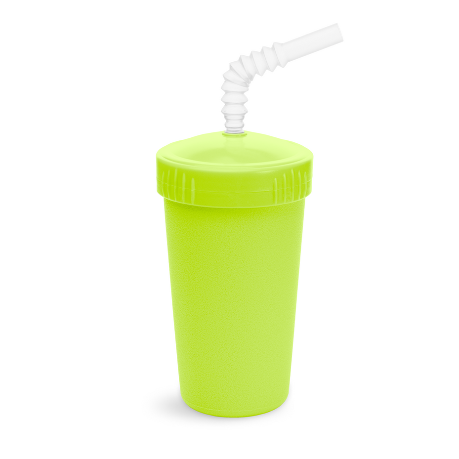Re-Play Straw Cup with Lid & Straw Assembled - Lime Green  (Min. of 2 PK, Multiples of 2 PK)