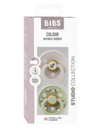 BIBS Pacifier Studio Colour 2 PACK Bumblebee Latex - Mushroom Mix (Min. of 2 PK, multiples of 2 PK)