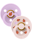 BIBS Pacifier Studio Colour 2 PACK Ladybug Latex - Violet Sky Mix (Min. of 2 PK, multiples of 2 PK)