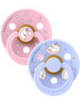 BIBS x Moomin Pacifier Colour 2 pack Dreaming Latex - Baby Pink Mix (Min. of 2 PK, multiples of 2 PK)