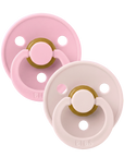 BIBS Pacifier Original COLOUR Latex 2 PK Petal/Baby Pink (Min. of 2 PK, multiples of 2 PK)