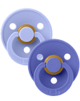 BIBS Pacifier Original COLOUR Latex 2 PK Hush/Grape (Min. of 2 PK, multiples of 2 PK)