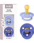 BIBS Pacifier Original COLOUR Latex 2 PK Hush/Grape (Min. of 2 PK, multiples of 2 PK)