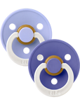 BIBS Pacifier Original COLOUR Latex 2 PK Hush GLOW/Grape GLOW (Min. of 2 PK, multiples of 2 PK)