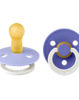 BIBS Pacifier Original COLOUR Latex 2 PK Hush GLOW/Grape GLOW (Min. of 2 PK, multiples of 2 PK)