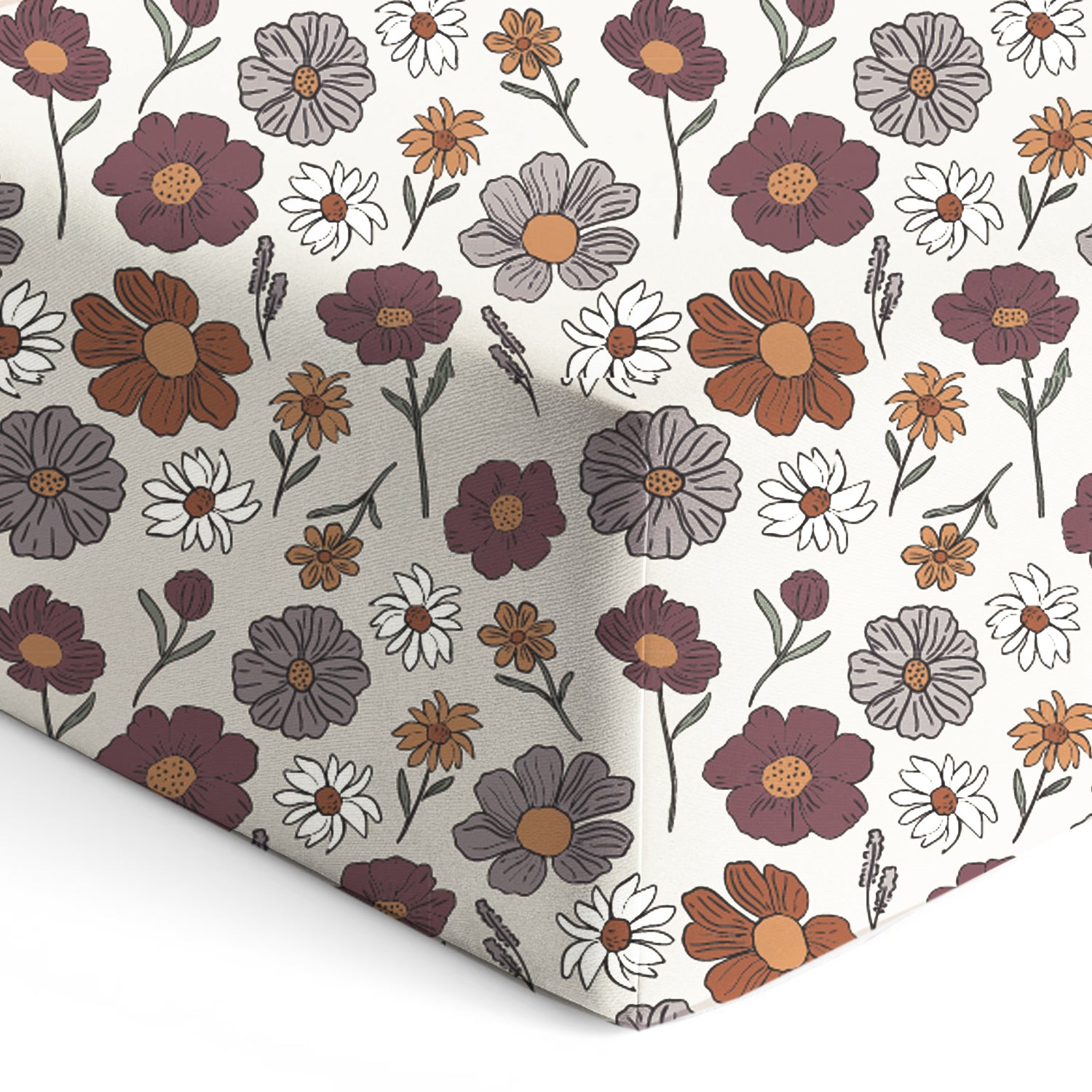 günamüna Crib Sheet - Bouquet (Min. of 2, multiples of 2)