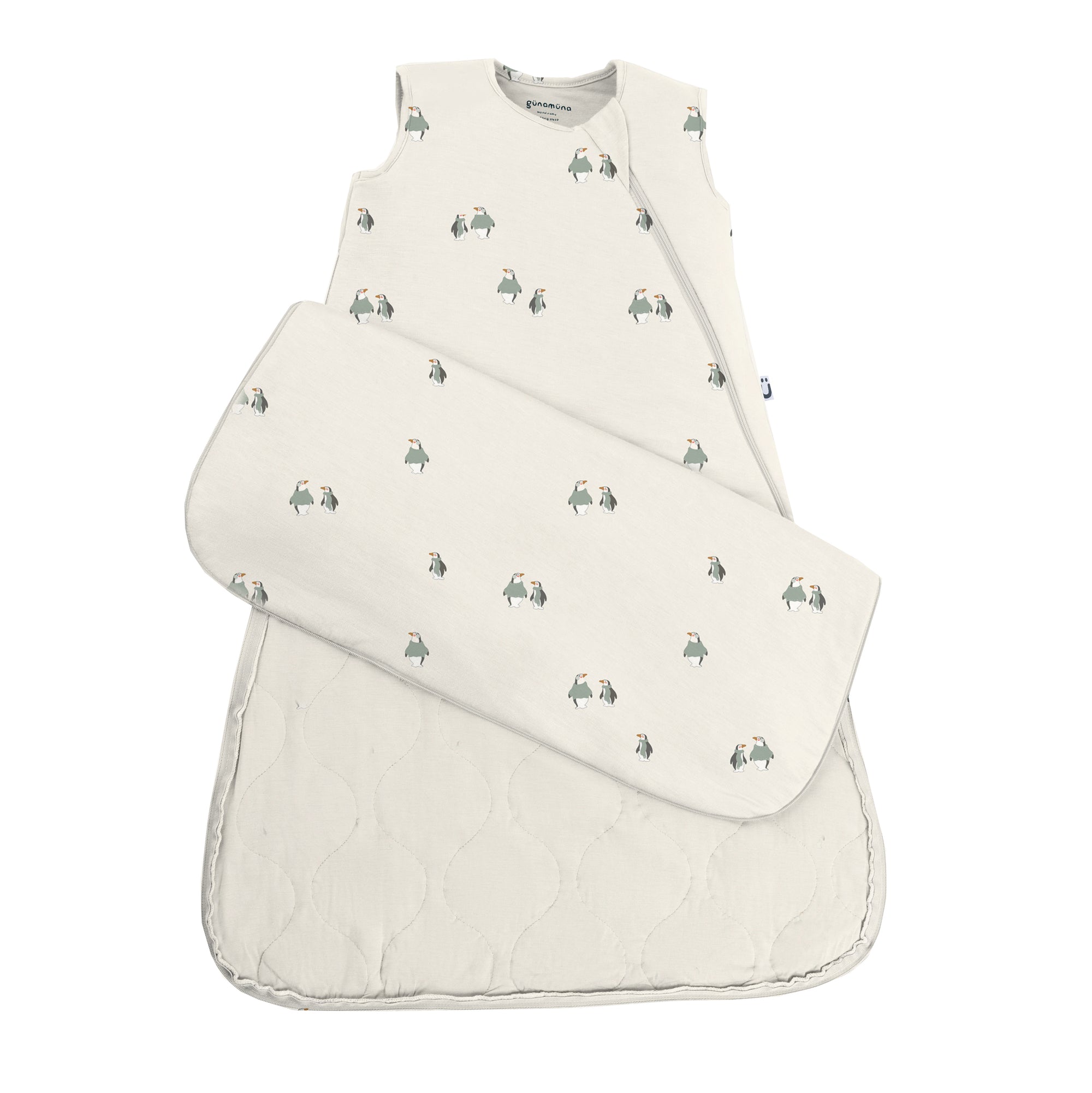 günamüna Sleep Sack Duvet Bamboo Penguins 1 TOG (Min. of 2, multiples of 2)