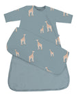 günamüna LONG Sleeve Sleep Sack Duvet Bamboo Giraffe Moss 2.5 TOG (Min of 2, multiples of 2)