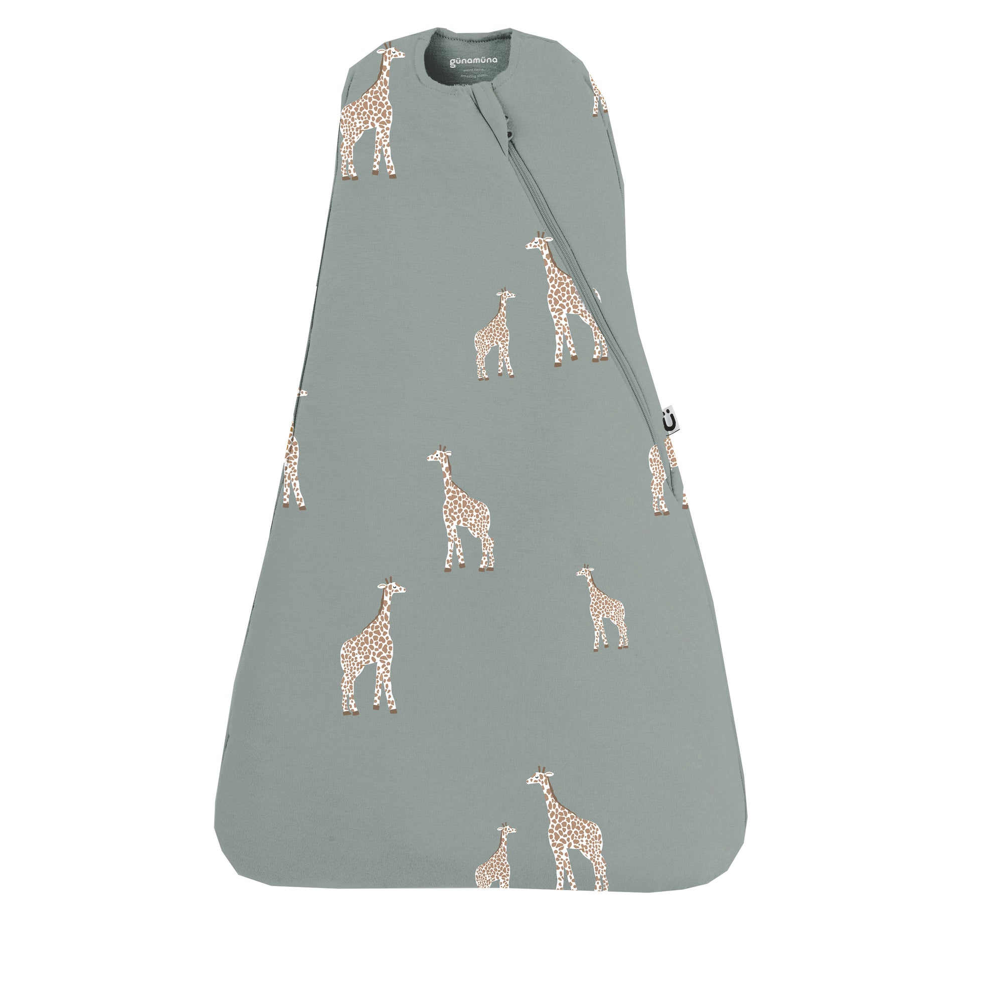 günamüna Swaddle Sleep Sack Duvet Bamboo Giraffe 1 TOG (Min. of 2, multiples of 2)