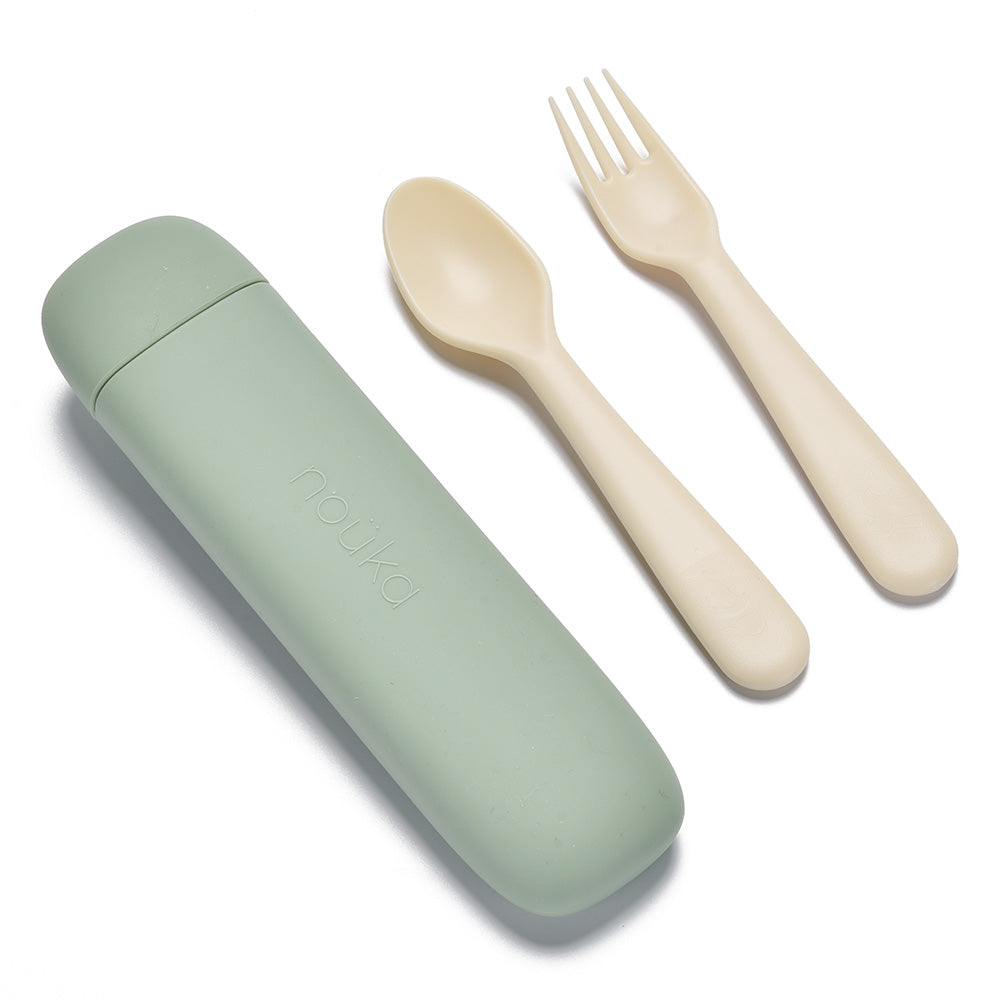 noüka Reusable Utensil Set & Carry Case - Leaf (Sold in Case of 2, Qty of 1=2 products)