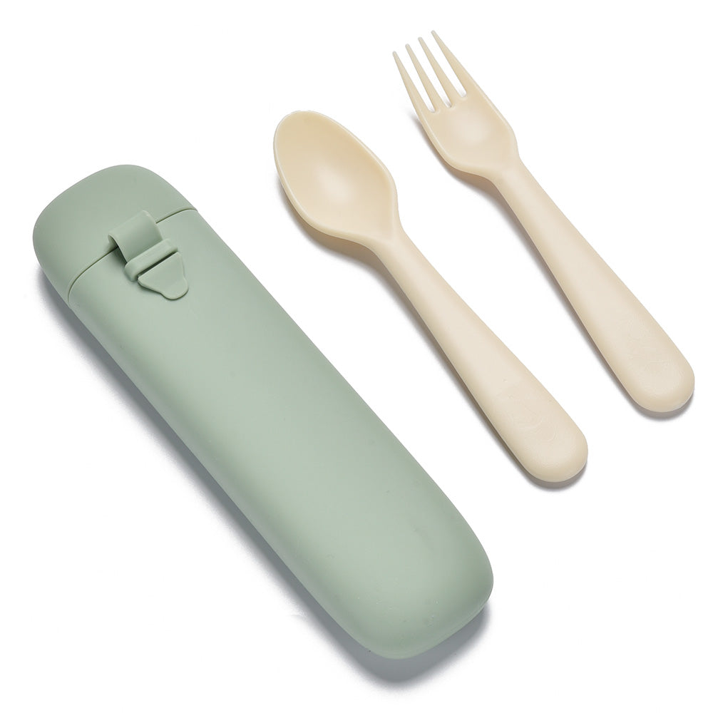 noüka Reusable Utensil Set & Carry Case - Leaf (Sold in Case of 2, Qty of 1=2 products)