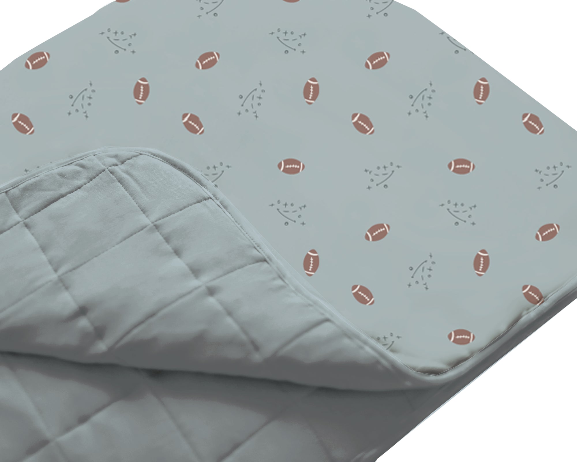 günamüna Toddler Cozy Cloud Comforter Baby Blanket - Football 1 TOG (Min. of 2, multiples of 2)