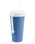 Re-Play 24oz Drinking Cup  with Lid and Straw (Adult) - Denim (Min. of 2 PK, Multiples of 2 PK)
