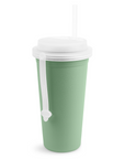 Re-Play 24oz Drinking Cup  with Lid and Straw (Adult) - Sage (Min. of 2 PK, Multiples of 2 PK)
