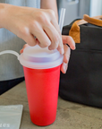 Re-Play 24oz Drinking Cup  with Lid and Straw (Adult) - Red (Min. of 2 PK, Multiples of 2 PK)