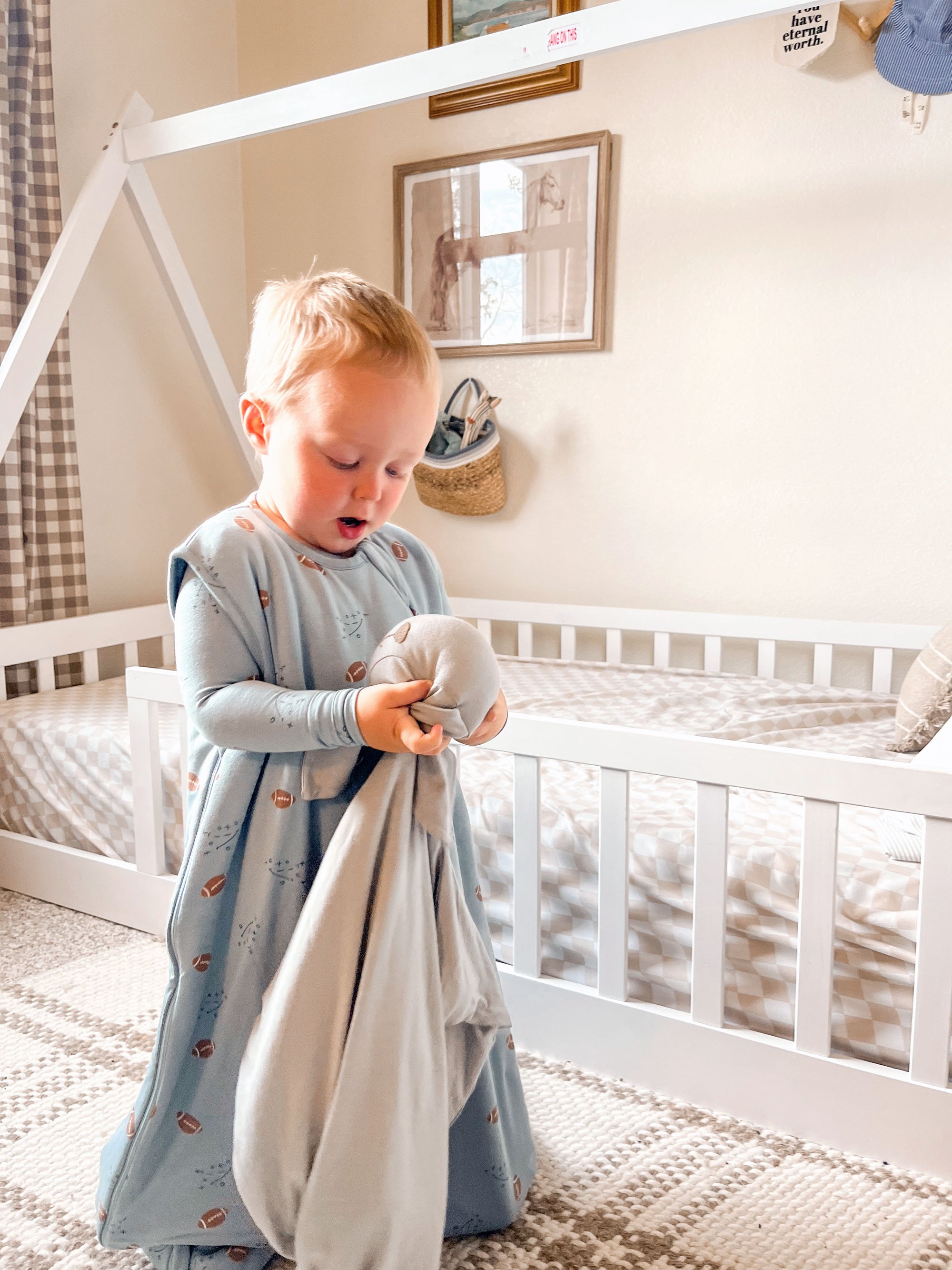günamüna Sleep Sack Duvet Bamboo Football 2.5 TOG (Min. of 2, multiples of 2)