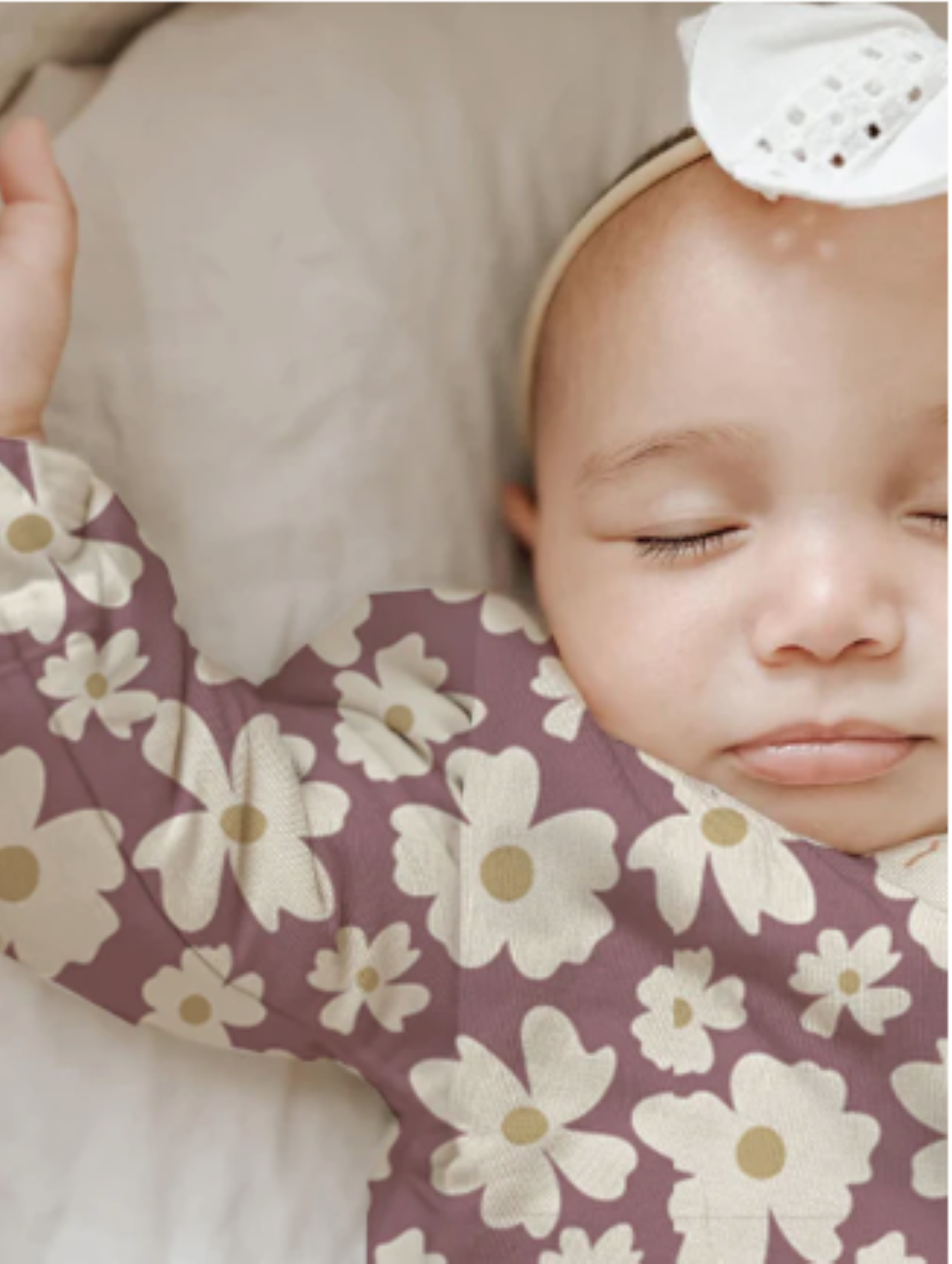 günamüna LONG Sleeve Sleep Sack Duvet Bamboo Blossom 2.5 TOG (Min of 2, multiples of 2)