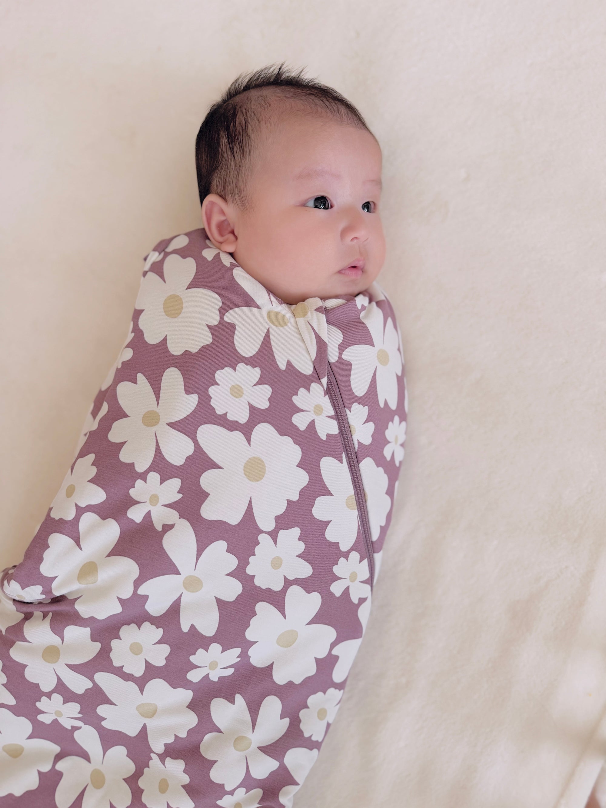 günamüna Swaddle Sleep Sack Duvet Bamboo Blossom 1 TOG (Min. of 2, multiples of 2)