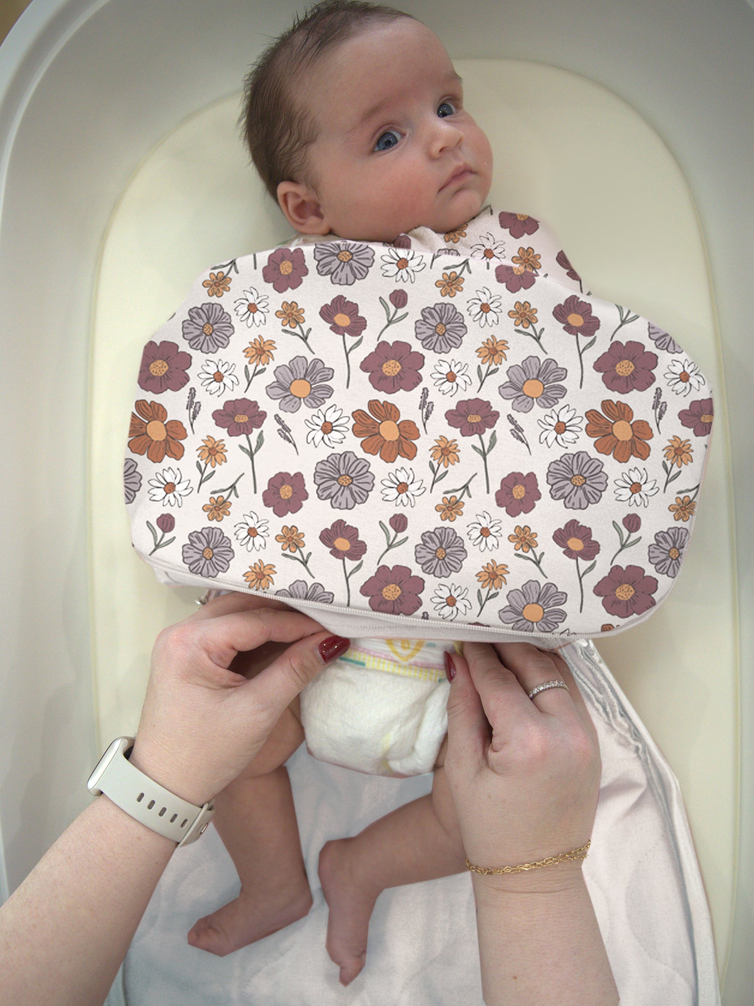 günamüna Swaddle Sleep Sack Duvet Bamboo Bouquet 2.5 TOG (Min. of 2, multiples of 2)