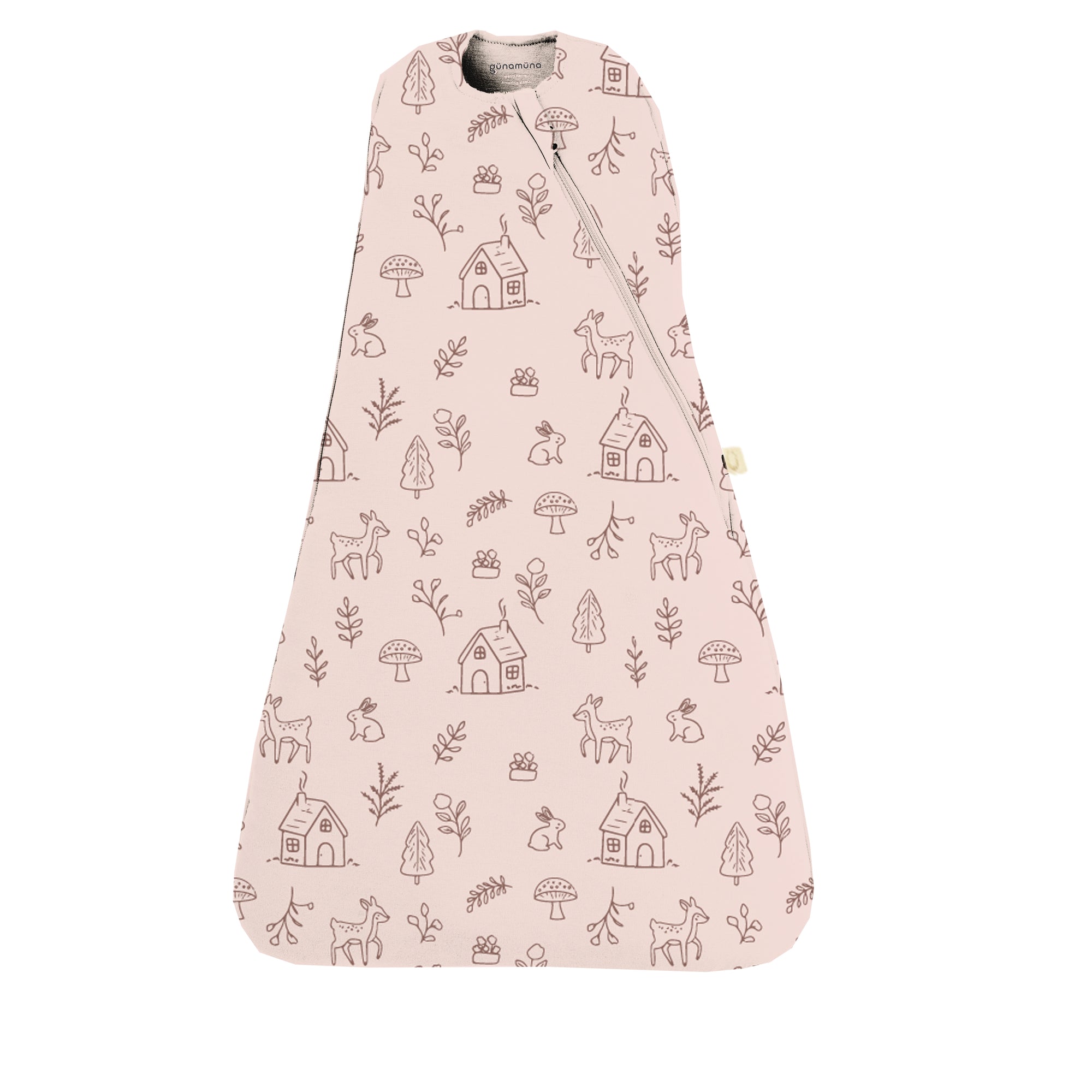 günamüna Swaddle Sleep Sack Duvet Bamboo Doe.Re.Mi 1 TOG (Min. of 2, multiples of 2)