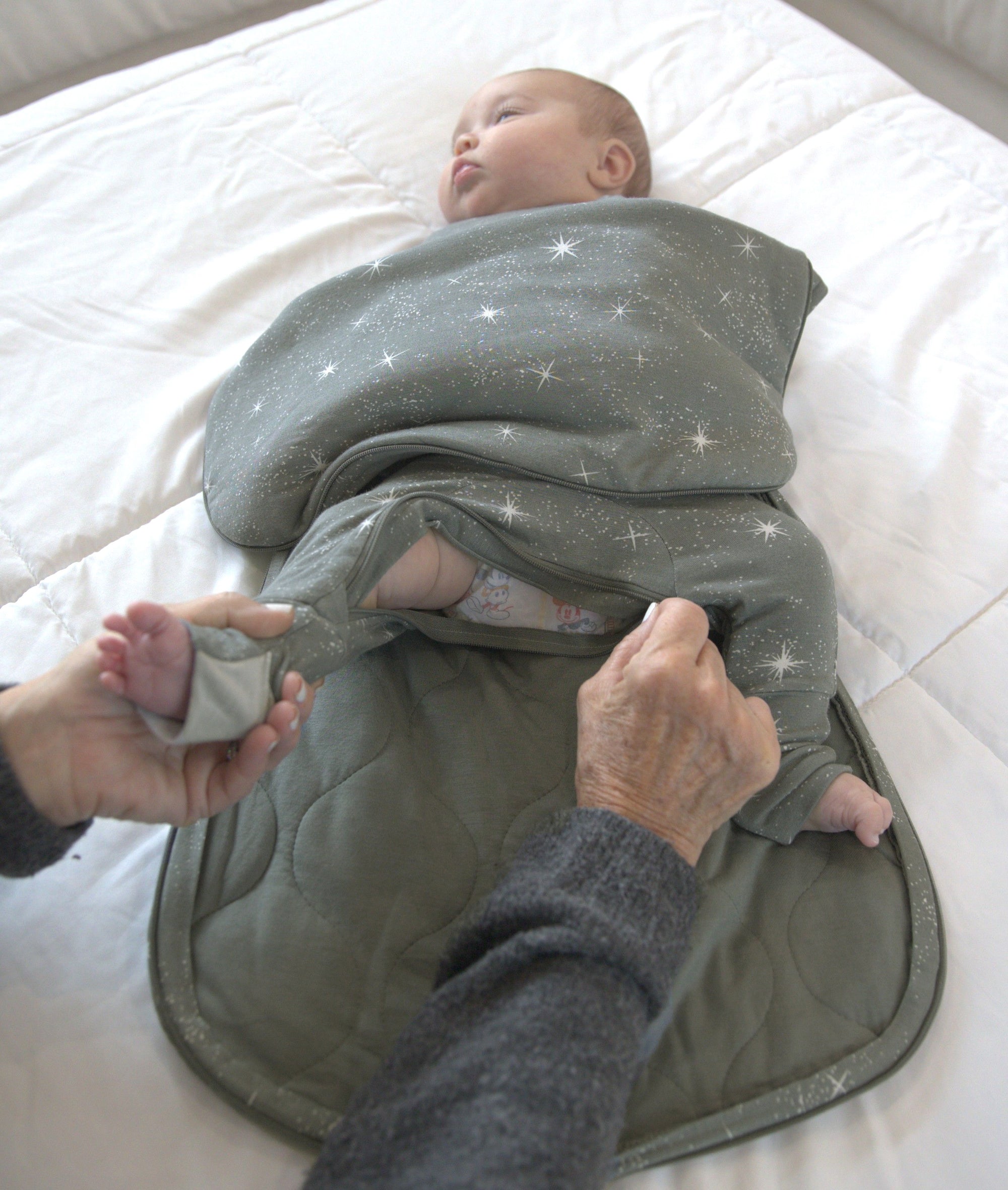 günamüna Swaddle Sleep Sack Duvet Bamboo Imagine 1 TOG (Min. of 2, multiples of 2)