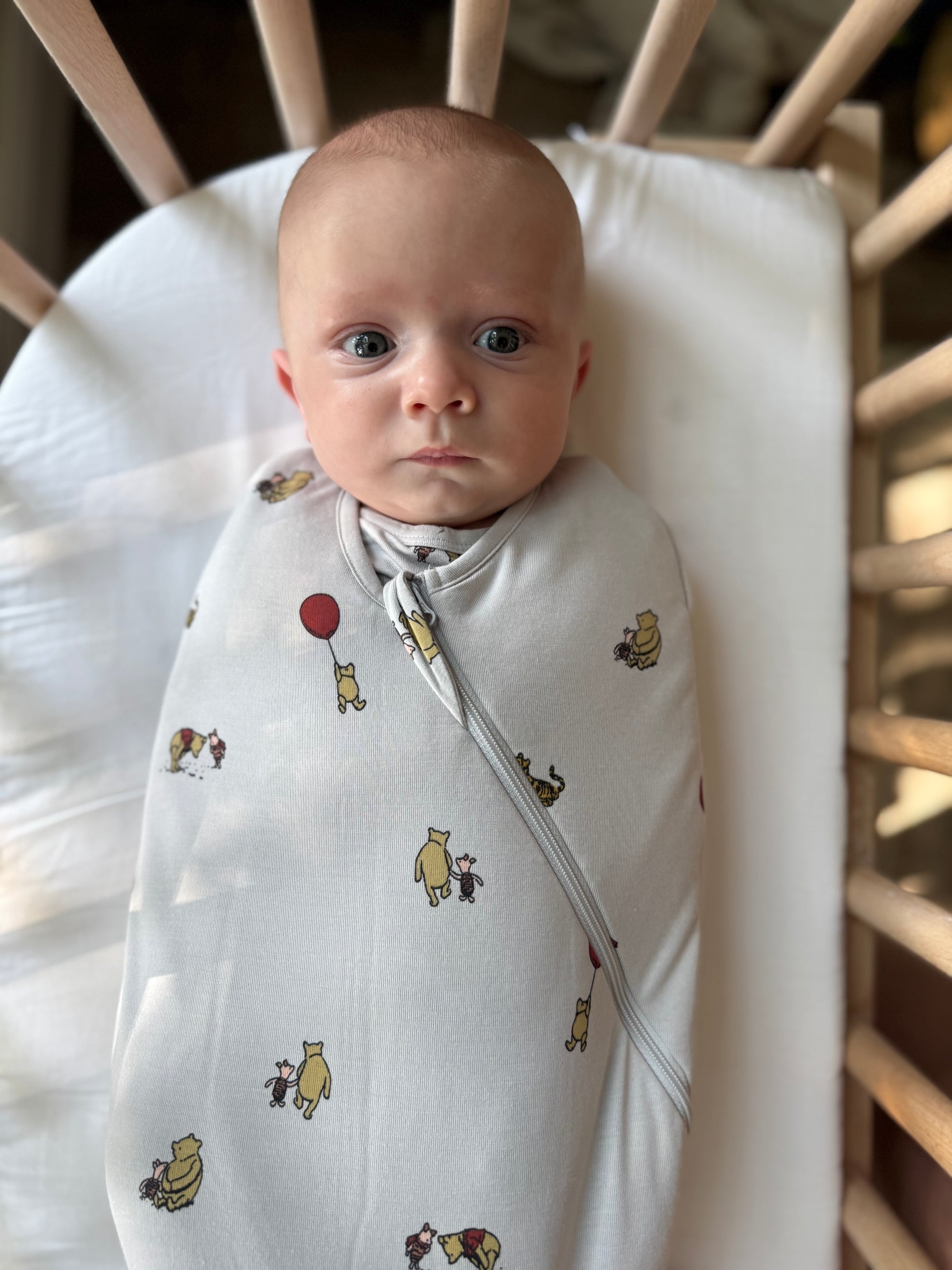 günamüna Swaddle Sleep Sack Duvet Bamboo Pooh 2.5 TOG (Min. of 2, multiples of 2)