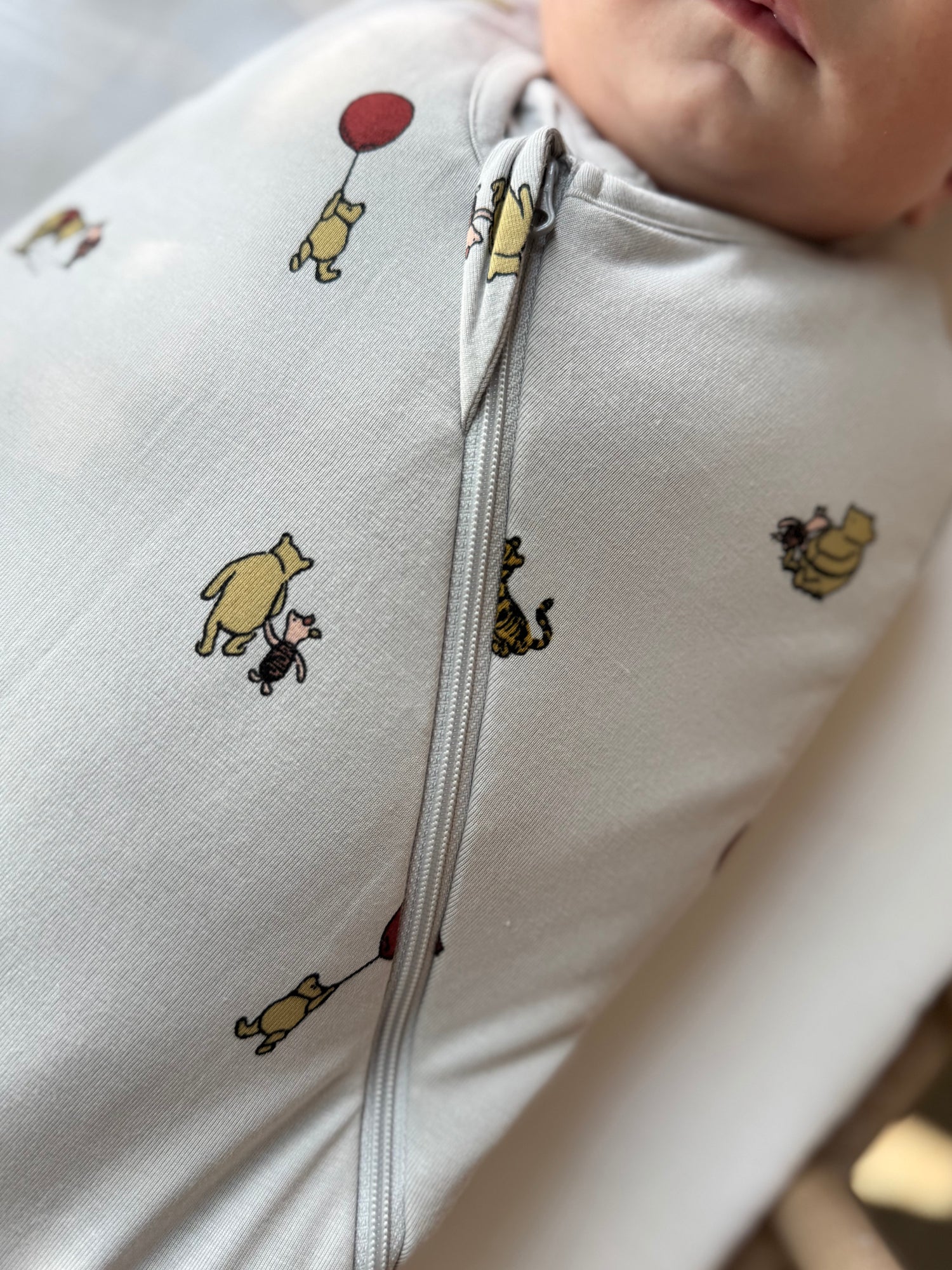 günamüna Swaddle Sleep Sack Duvet Bamboo Pooh 2.5 TOG (Min. of 2, multiples of 2)