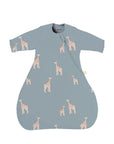 günamüna Long Sleeve Transitional Swaddle Sleep Sack Duvet Bambo Giraffe Moss 1 TOG (Min. of 2, multiples of 2)