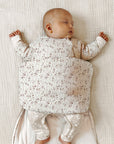günamüna Long Sleeve Transitional Swaddle Sleep Sack Duvet Bamboo Posies 2.5 TOG (Min. of 2, multiples of 2)