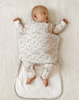 günamüna Long Sleeve Transitional Swaddle Sleep Sack Duvet Bamboo mini Floral 1 TOG (Min. of 2, multiples of 2)