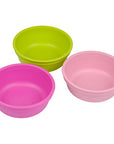 Re-Play 3PK 12Oz Bowls Tulip- Bright Pink, Blush and Lime Green (Min. of 2 PK, Multiples of 2 PK)