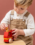 Trixie Wooden small fire truck (Min. of 3 PK, multiples of 3 PK)