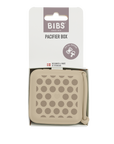 BIBS Studio Pacifier Box Polka Mega Vanilla Dark Oak (Min. of 2 PK, multiples of 2 PK)