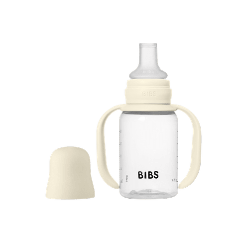 BIBS Baby Sippy Bottle Spout Silicone 1 pack 150 ml Ivory (Min. of 2 PK , multiples of 2 PK)