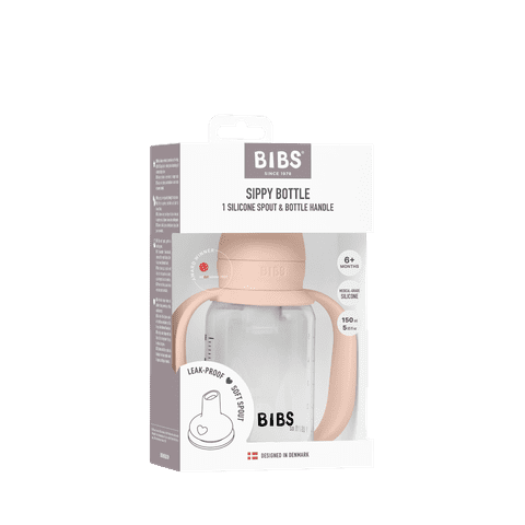 BIBS Baby Sippy Bottle Spout Silicone 1 pack 150 ml Blush (Min. of 2 PK , multiples of 2 PK)