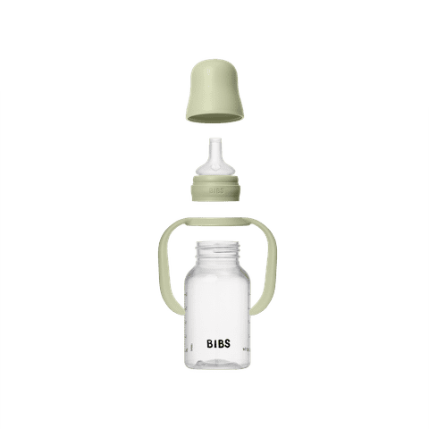 BIBS Baby Sippy Bottle Spout Silicone 1 pack 150 ml Sage (Min. of 2 PK , multiples of 2 PK)