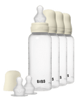 BIBS BPA-Free PP Baby Bottle Round Silicone 4 pack 270 ml Ivory (Min. of 2 PK , multiples of 2 PK)