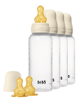 BIBS BPA-Free PP Baby Bottle Round Latex 4 pack 270 ml Ivory (Min. of 2 PK , multiples of 2 PK)