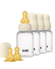 BIBS BPA-Free PP Baby Bottle Round Latex 4 pack 150 ml Ivory (Min. of 2 PK , multiples of 2 PK)