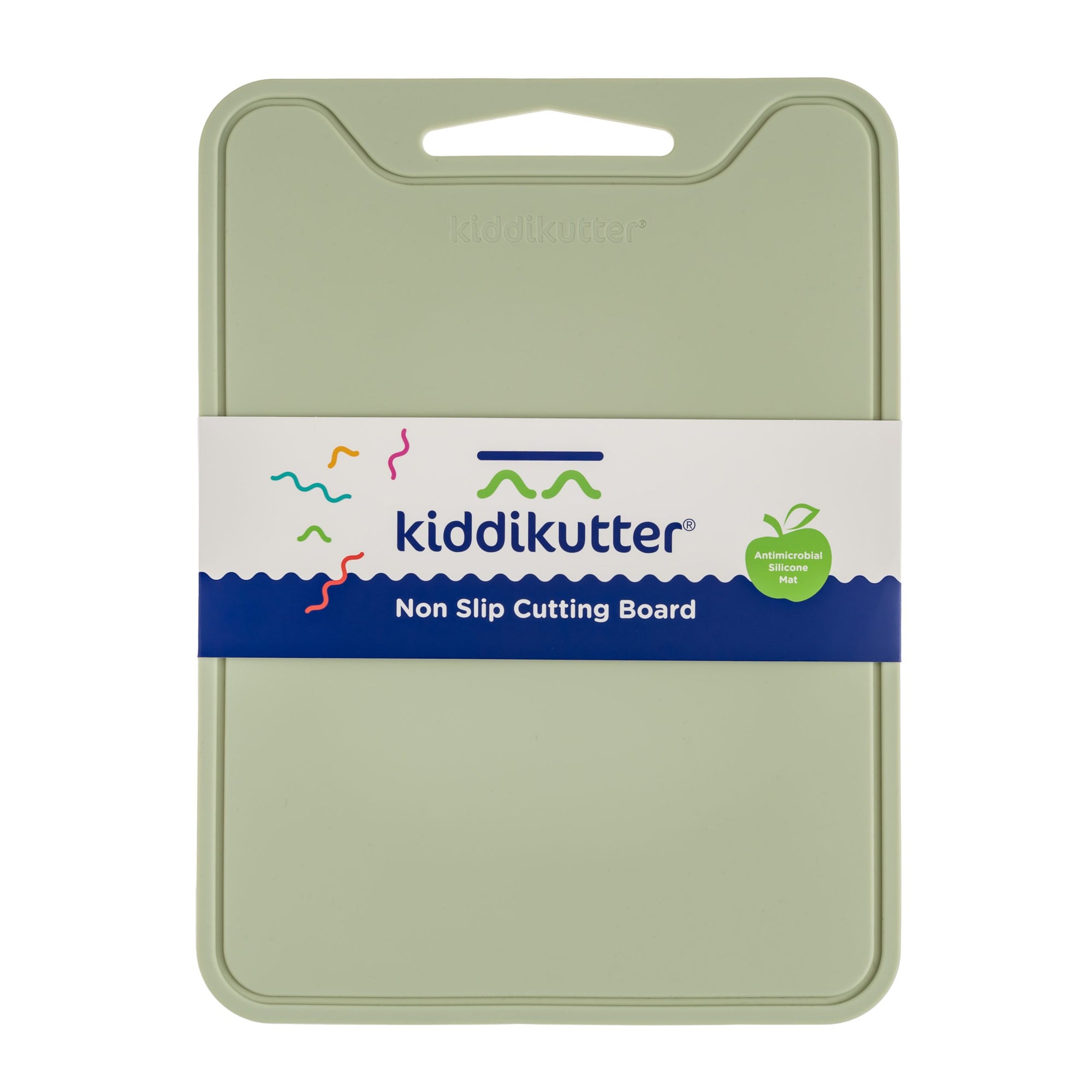 Kiddikutter Silicone Cutting Board - Sage (Min. of 2 PK, multiples of 2 PK)