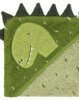 Trixie Hooded towel | 75x75cm - Mr. Dino (Min. of 2 PK, multiples of 2 PK)