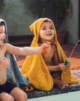 Trixie Hooded towel | 70x130cm - Mrs. Elephant (Min. of 2 PK, multiples of 2 PK)
