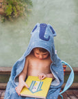 Trixie Hooded towel | 70x130cm - Mrs. Elephant (Min. of 2 PK, multiples of 2 PK)