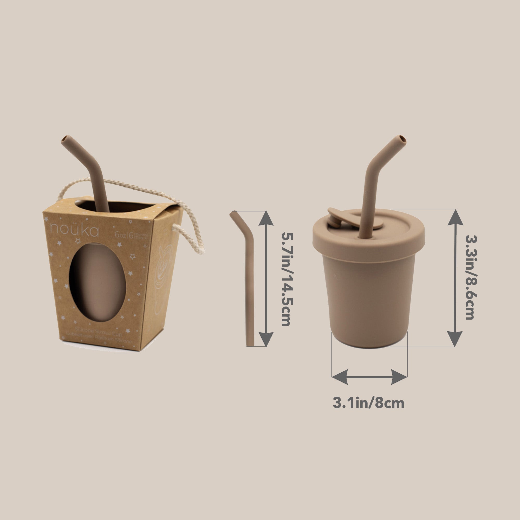 noüka Straw Cup 6 OZ - Lily Blue (Min. of 2 PK, Multiples of 2 PK)