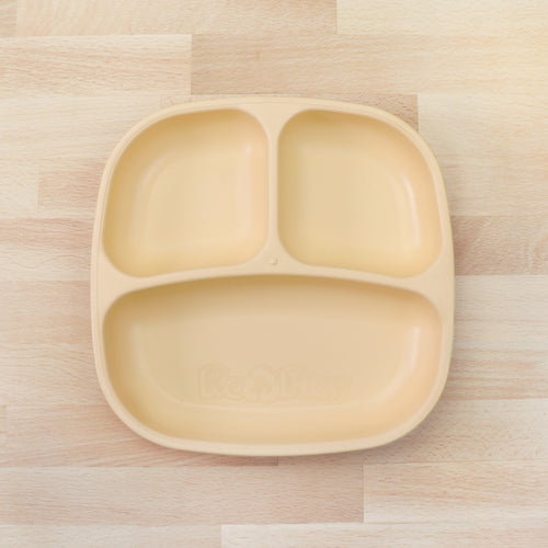 Re-Play Divided Plate- Lemon Drop (Min. of 2 PK, Multiples of 2 PK)